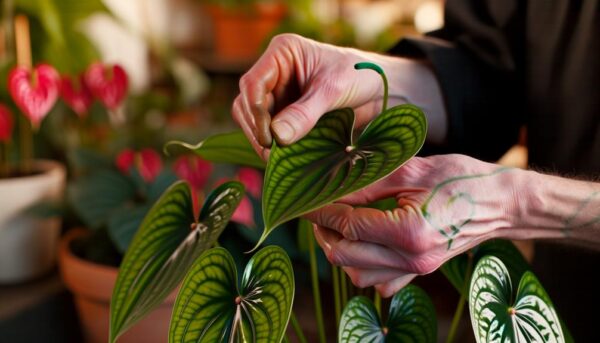 anthurium clarinervium leaf curl