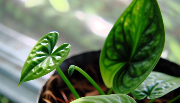 anthurium clarinervium leaf growth