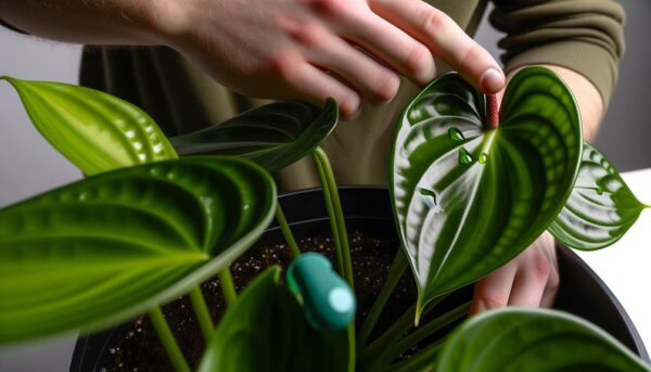 anthurium crystallinum leaf care