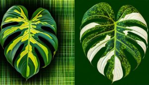 comparing monstera standleyana varieties