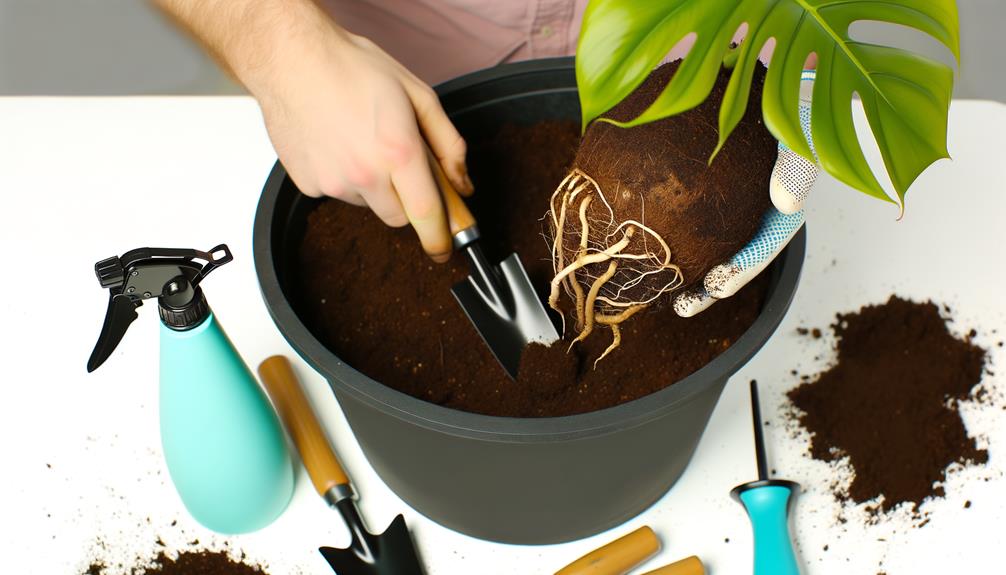 garden work with cuttings