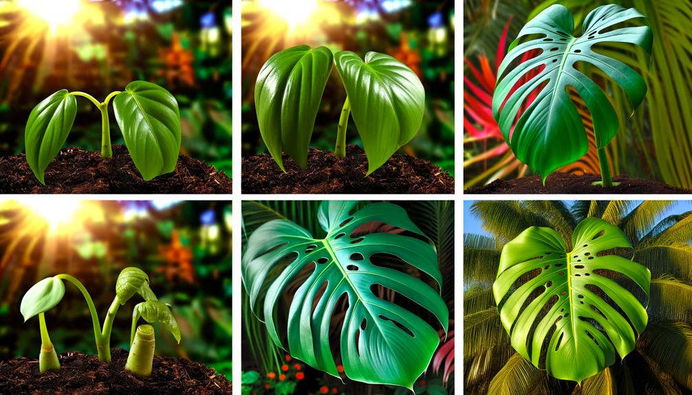 monstera deliciosa growth phases