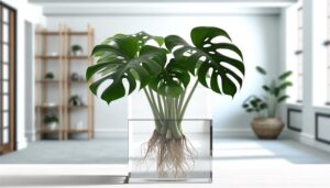 monstera plants thrive in water