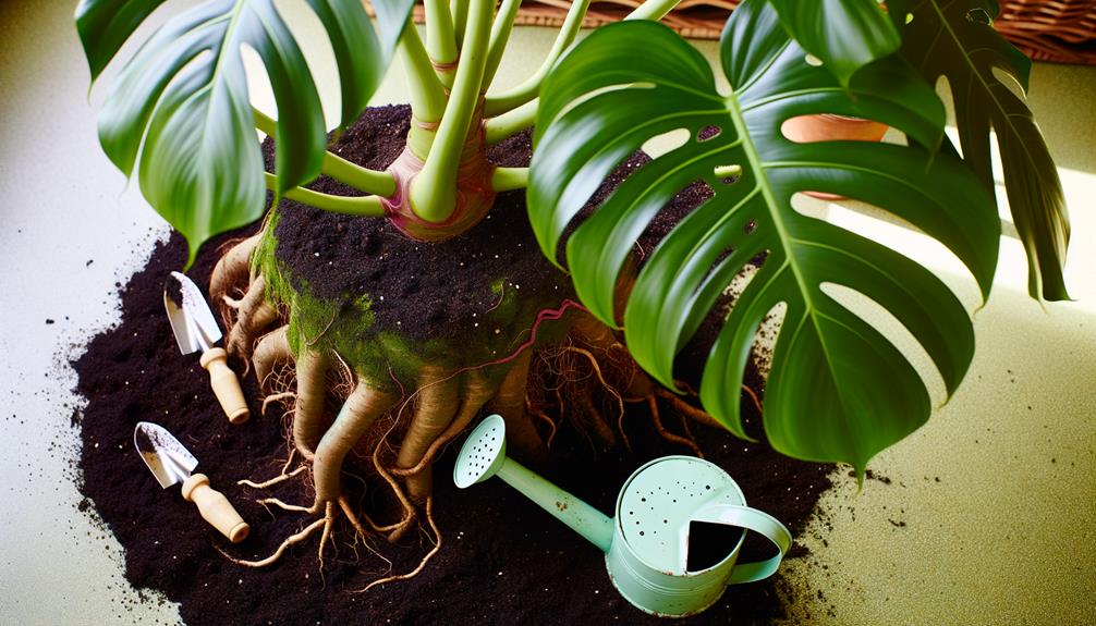 monstera propagation in soil