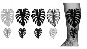 monstera tattoo designs request