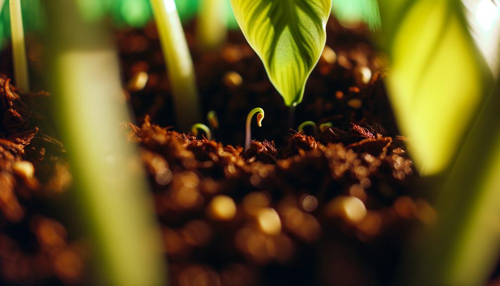 nurturing seedlings with care