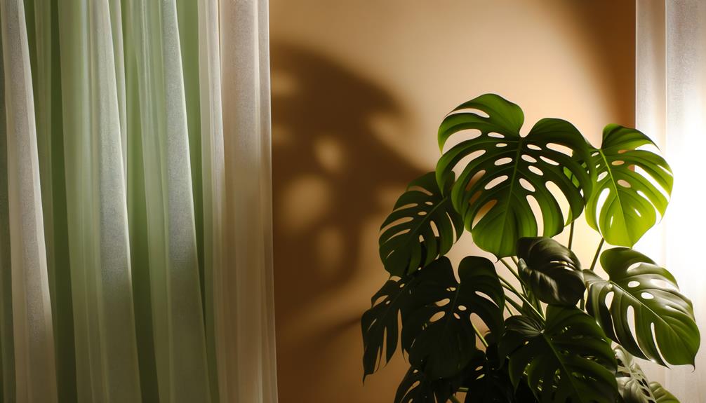 optimal light for monstera