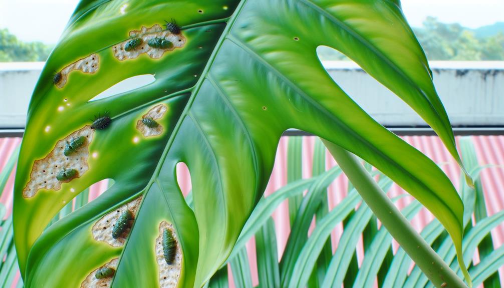 pest problems in monstera