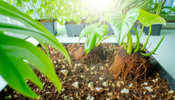 plant root soil study