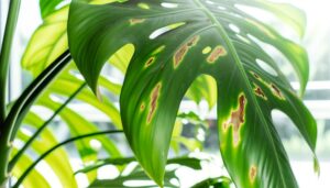 plant with speckled leaves