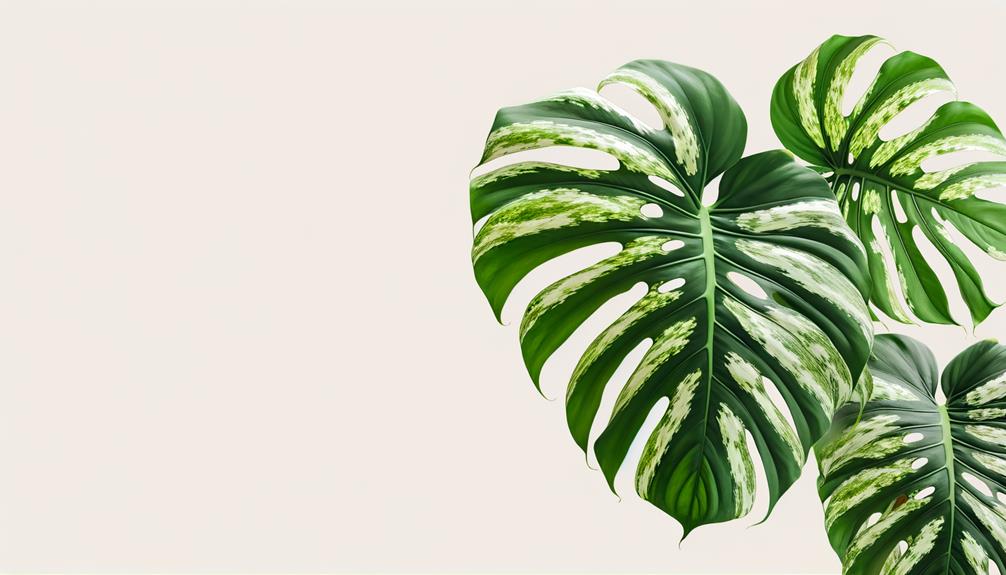 rare variegated monstera plant