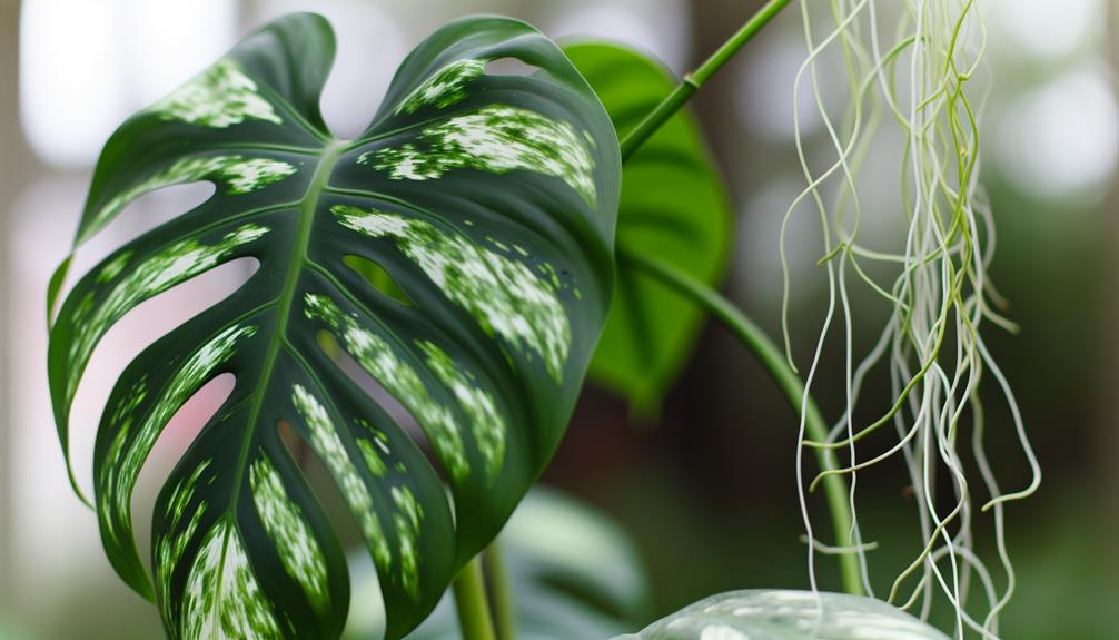 rare variegated monstera plant