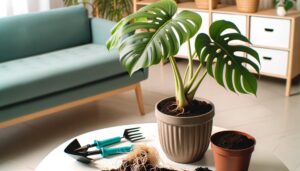 repot monstera adansonii timing