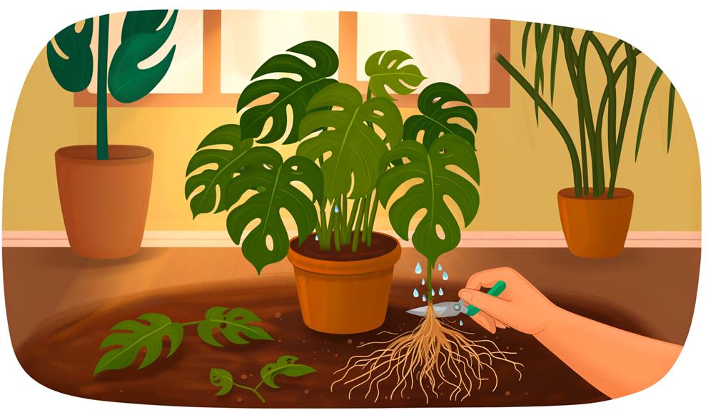 reviving monstera adansonii plant