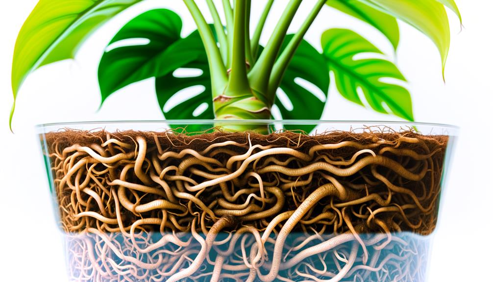 roots in tight space