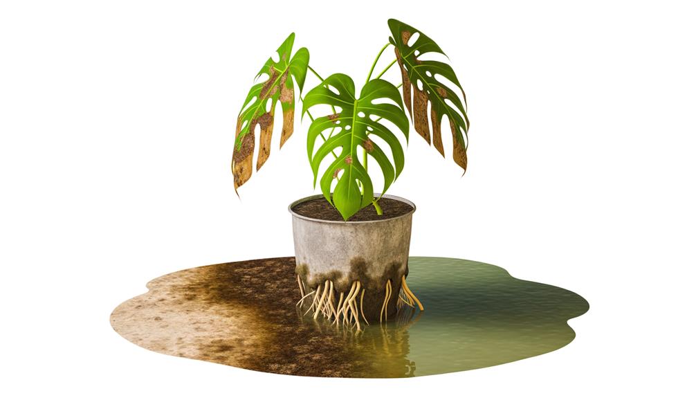 signs of overwatering monstera