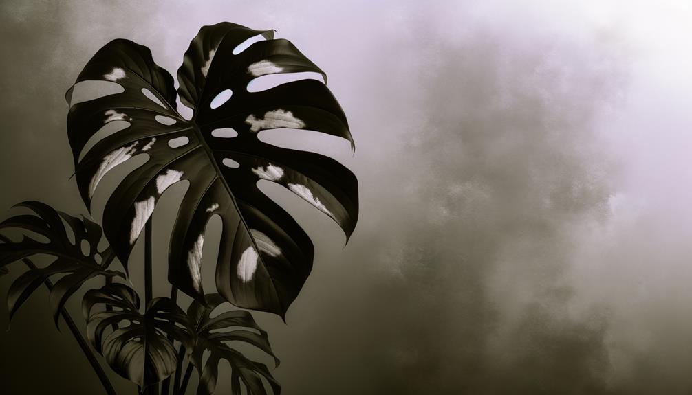 unique black albo monstera